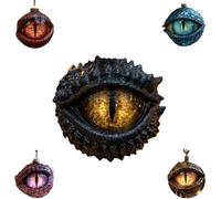 BRRDASJO Adorno navideño de Longan, Adornos mágicos Ojos dragón, un Toque mágico for tu árbol, Brillante y Totalmente único, Regalos navideños góticos(Black)