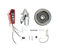 BRRIDE Kit de arranque eléctrico para Honda GX340/GX390 y 11 CV/13 CV, motor de arranque de 4 tiempos con imán, corona dentada para bobina de carga de volante de arranque