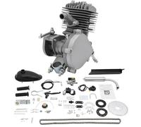 BRRIDE Kit de motor de gasolina para bicicleta de 80 cc con encendido CDI, 44 dientes, motor de dos tiempos de un solo cilindro, motor de gasolina para bicicletas de montaña y carreras de 26/28