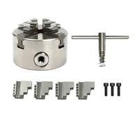 BRRIDE Mandril de precisión de 4 mandíbulas para carpintería, 80 mm torno Chuck, mandril de alta precisión para tornos