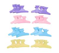 BRRNOO 24 Pinzas de Peinado Coloridas, Pinzas de Pelo Profesionales con Resorte con 9 Dientes, Perfectas para Peinar Seccionamiento, en Plástico, para Uso Múltiple en Casa o Salón (24 piezas)