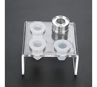 Brrnoo 5 Molde de Lápiz Labial con Punta de Lápiz Labial de 5 de Forma Diferente con Anillo y Soporte para un Tubo de Lápiz Labial de 12.1 Mm de Bricolaje (12.1 Soporte de Cuatro Hoyos)