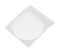 Brrnoo 50 Tapas de Papel de Aluminio Autoadhesivas para Cápsulas de café, Tapas de Cápsulas con Muesca de Desgarro para Máquina de café, Bote de té, Contenedor de Yogur (100 mm)