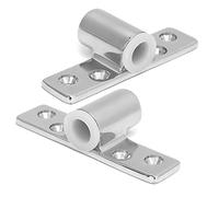 Brrnoo Acabado de Esmalte de Espejo, Parejas Duraderas de Acero Inoxidable. Sockets Marinos de Marina Al Lado Montado para Vástago de 1/2 Pulgada con Cojinetes de Plástico, Protección