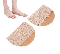 Brrnoo Almohadilla para el antepié Zapatos de Tacón Alto para Mujer Protección para los Pies Almohadillas Antideslizantes para la Manga del antepié con Tela de Encaje de Esponja (Piel de encaje nº 4)