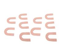 Brrnoo Almohadillas de Fieltro para el Talón, 10 Uds., Inserciones para Zapatos en Forma de U con Fuerte Adhesivo para Hacer Ejercicio y Caminar de Pie (Desnudo)