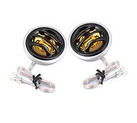 Brrnoo Altavoz de Audio, Tweeter de Audio Power Loud Dome 2PCS 12V 150W Estéreo Altavoz Tweeter Bocina