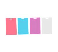 Brrnoo Bloc de Notas de Silicona Borrable, Paquete de 4 Unidades de Escritura Vertical en Tarjeta de Identificación, Blocs de Notas Reutilizables con Superficie Borrable con Alcohol (4 piezas
