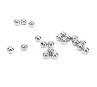 Brrnoo Bolas de Acero Roscado M4, Cuentas de Corte de Acero Inoxidable 20 Piezas de Bola M4 Roscada de Unión Magnética para Juntas Magnéticas de Impresora 3D