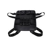 Brrnoo Bolsa de Chaleco de Peluquero Bolsa de Plataforma de Pecho de Peluquero de Herramientas de Cuero de PU Múltiples Compartimentos Correa de Hombro Ajustable (32,5 * 28cm)