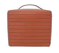 BRRNOO Bolsa de Maquillaje Plegable, Estuche de Cosméticos de Viaje con Cremallera de Gran Capacidad con Múltiples Compartimentos, para Maquillaje, Cuidado de la Piel, Artículos de (Azul Marino)