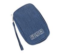 BRRNOO Bolsa de Organizador de Cable Electrónica para Tela Catiónica Suave de Oficina Comercial (Cian)