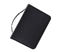 Brrnoo Bolsa, Estuche Organizador Estuche 11.22x8.07x1.96in 150 Ranuras Cuero PU de Gran Capacidad para Organizar y Proteger Lápices (Black)