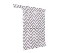 Brrnoo Bolsa Mojada para Pañales,Bolsa Seca y Húmeda para Pañales, Impermeable,Doble Cremallera,Impresión,Lavable,Reutilizable, Organizador de Pañales en Seco y Húmedo para Viajes, 2