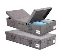 Brrnoo Bolsas de Almacenamiento bajo la Cama, Organizadores Plegables de