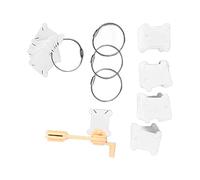 Brrnoo Bordado Bobinas de Hilo, Almacenamiento de Hilo de Bordado con una Máquina de Carcasa Manual que Contiene Anillos de 120 Piezas de Plástico Bobinas de Hilo Organizador de Rosca de Bordado