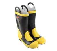 Brrnoo Botas de Bombero, Botas de Protección contra Incendios con una Fuerte Practicabilidad de Trabajo de Goma de Rescate de Emergencia para Ayuda de Emergencia, Aventura Al Aire Libre y Otros (43