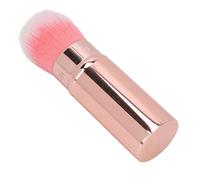 BRRNOO Brocha de Maquillaje Retráctil, Brocha Retráctil para Colorete, Kabuki con Tapa de Fibra para Maquillador (PINK)