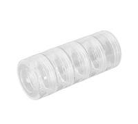 Brrnoo Caja de Almacenamiento de Piezas de Reloj de 5 Capas, Contenedor de Componentes de Reloj Acrílico Transparente, Apilado, a Prueba de Polvo, para Joyería