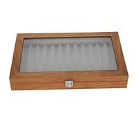 Brrnoo Caja Organizadora para Pluma Estilográfica de Madera Estilo Nogal Caja de Almacenamiento para Oficina y Hogar Ideal como Regalo para Padres y Esposos