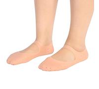 Brrnoo Calcetines Hidratantes,1 Par De Calcetines De Silicona Protector Anti-Grietas para Pies Calcetines De PrevencióN De Herramientas para El Cuidado De Los Pies(S-Color Piel)