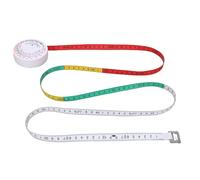 BRRNOO Calculadora de IMC Cinta Métrica de Circunferencia de Cintura Cinta Métrica Corporal Retráctil con Rueda Colorida para Seguimiento de Fitness ABS PVC Fibra de Vidrio 1,5 M 7x7x2