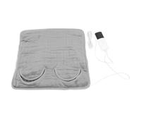 BRRNOO Calentador de Pies Eléctrico con Calefacción, 9 Niveles de Temperatura, 4 Temporizadores, Almohadilla Calefactora de Pies Lavable LCD para Debajo del Escritorio, Oficina, (Enchufe europeo 220V)