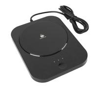 Brrnoo Calentador de Taza Eléctrico 3 Configuraciones de Temperatura Calentamiento Rápido 1.5A Tazas de té de café Negro