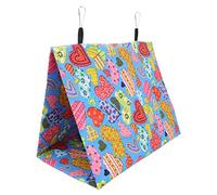 Brrnoo Cama de Pájaro, Swing Pájaro Loro Cacatúa Casa Tibia Nido de Cama Nido de Snuggle Cabaña Hamaca de para Loros, Dormido Cabaña Escondite Cueva (29 * 19 * 21cm)