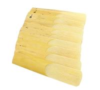 Brrnoo Cañas de Saxofón, Cañas de Saxofón de Tenor con Caja de Plástico 10pcs 2.5 Más Delgadas Punta de Punta Avanzada Tecnología de Corte Avanzada de Clarinete para Sax Be Accesorio de Reemplazo de