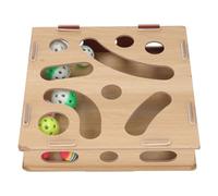 Brrnoo Cat Interactive Puzzle Toy Box, Juego de Laberinto Comprometido para Gatos Interiores, Incluye Bolas para la Estimulación Mental y el Ejercicio Físico