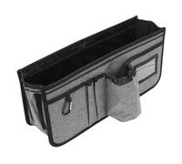 BRRNOO Cesta para Andador con Portavasos Bolsa para Andador con Andador Plegable de Gran Capacidad que Nunca Se Vuelca Bolsa de Almacenamiento de Tela Oxford Duradera para Personas (GREY)