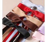 Brrnoo Clips de Cabello de Cinta de Nudos de Mariposa Dulce, Barretas de Cabello de Cinta de Seda Premium, Accesorios para el Cabello de 10 Piezas para Mujeres, Niñas con Mecanismo