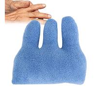 Brrnoo Cojín de contractura de dedo, felpa + algodón de 3 colores Separador de dedos ajustable y extraíble(Azul)