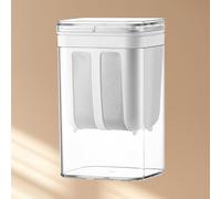 BRRNOO Colador de Yogur Griego, 1100 Ml de Malla Fina de Acero Inoxidable para Hacer Yogur con Tapa y Ventilación, para Hacer Griego Espeso, Queso, Leche de Soja, té, Leche de