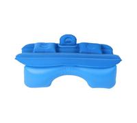 Brrnoo Colchón Inflable para Coche, Cama de Aire para Automóvil 135x85cm PVC Flocado con 2 Almohadas y Bomba de Aire, Reposacabezas para Viajes por Carretera (Blue)