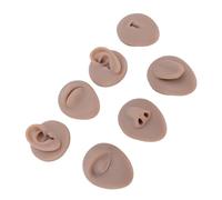 Brrnoo Conjunto de Entrenamiento de Anatomía Flexible y Suave Modelo de Partes del Cuerpo de Silicona para Principiantes (BROWN)