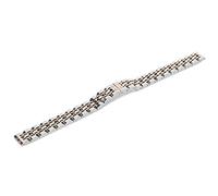 Brrnoo Correa de Pulsera de Reloj de Acero Inoxidable, Banda de Oro Rosa de Moda 7.1in, para Profesionales de Relojes y Amantes, Banda de Relojes de Reemplazo, Resistente y Cómodo (22MM)