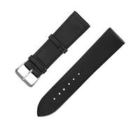 Brrnoo Correa de Reloj de Cuero PU, Correa de Repuesto con Cierre de Metal de Acero Inoxidable, Correa de Reloj de Liberación Rápida, Correa de Reloj Ajustable para Mujer Hombre (22mm Schwarz)