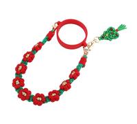 Brrnoo Correa para Manija De Botella De Agua NavideñA, Tejido A Mano, Flores Lindas, Pedante De Árbol De Navidad, Manija De Botella De Agua De Silicona, Soporte para, Cordón para