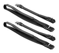 Brrnoo Correas de Acordeón, Accesorio de Cuero Adjuatbale Pu 2pcs Correa de Acordeón Kit de Hombro de Ajustable para el bajo 16-120 (BLACK)