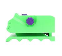 Brrnoo Cortador de Cartón Ajustable de 3 a 5 Cm con Almacenamiento de Cuchillas de Repuesto para Tablero Rascador de Gatos (Green)