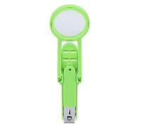 BRRNOO Cortaúñas, Cortaúñas Ajustable de Acero Inoxidable con Lupa Móvil, para Uñas de Manos y Pies de Bebés Mayores (GREEN)