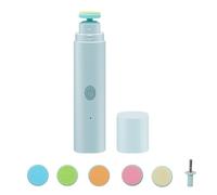 Brrnoo Cortauñas Eléctrico Infantil, Diseño Seguro para Niños Pequeños | Tambor de Plástico, Molinillo de Uñas Portátil de Viaje, Funcionamiento Silencioso para el Cuidado de las Uñas del bebé,