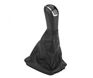 Brrnoo Cubierta de Bota de Polaina con Perilla de Palanca de Cambios de 5 Velocidades para MK1, Diseño de Cuero PU, Fácil Instalación, Actualización Elegante