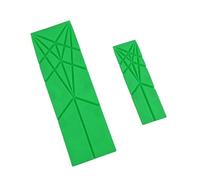 BRRNOO Cuchara Medidora de Silicona Cuchara Medidora para Hornear Juego de Cucharas Medidoras Planas Plegables 3 en 1 Apto para Lavavajillas Silicona Flexible de Grado (GREEN)