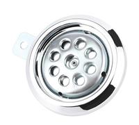 BRRNOO Cuerpo de Motocicleta de Tapa Cromada de 105db, 12V 85 Mm con Panal, Sonido Transparente, Impermeable Duradera para el Ajuste Universal
