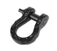 BRRNOO D Grilleros de Anillo, D Backle de Anillo Universal 17600 LB Capacidad de Carga de Acero Guño de Grillete de Cabrestante para Recuperación del Vehículo (Black)