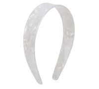 BRRNOO Diadema de Moda, Diadema Ancha con Alta Elasticidad y Diseño Antideslizante, Hecha de Sábana, para Mujeres, Entrenamiento, Cuidado de la Piel, Fiestas de Cocina (Estampado floral blanco)
