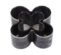 Brrnoo Dies de Corte de Cuero, Flower Corte de Cuero Aleación Acero de Acero Bruscamente 2 PCS Cutter de en Forma de Flores, Herramienta de de 4 Hoja Flower Hollow Huecking Molde